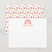 Boho Rainbow Stationery Note Card Notitiekaartje (Voorkant / Achterkant)