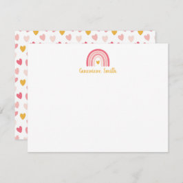 Boho Rainbow Stationery Note Card Notitiekaartje