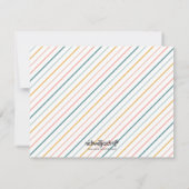 Boho Rainbow Stationery Notitiekaartje (Achterkant)
