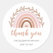 Boho Rainbow-Stickers, Birthday | STICKERS (Voorkant)