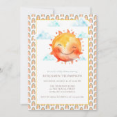Boho Rainbow Sunshine Gender Neutral Baby Shower Kaart (Voorkant)
