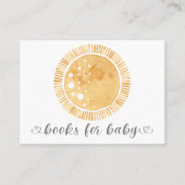 Boho Rainbow Sunshine Sun Modern Books for Baby Visitekaartje (Voorkant)