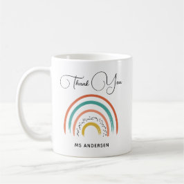 Boho Rainbow Teacher Apprecialized Koffiemok