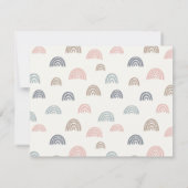 Boho Rainbow Teacher Persoonlijke naam Notitiekaartje (Achterkant)