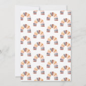 Boho Rainbow Terracotta Bisque Kind Birthday Party Kaart (Achterkant)