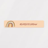 Boho Rainbow Terug naar School Waterverf Waterdich Labels (Design 1)