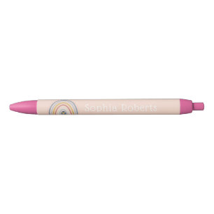 Boho Rainbow Theme Waterbestendige Kinder naam Zwarte Inkt Pen
