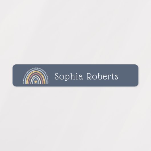 Boho Rainbow Theme Waterbestendige Kinder naamlabe Labels (Design 1)
