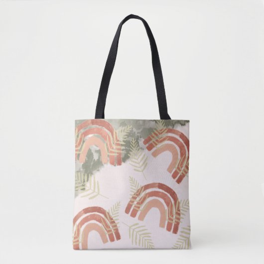 Boho Rainbow Tote Bag (Voorkant)