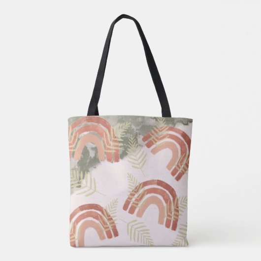 Boho Rainbow Tote Bag (Achterkant)