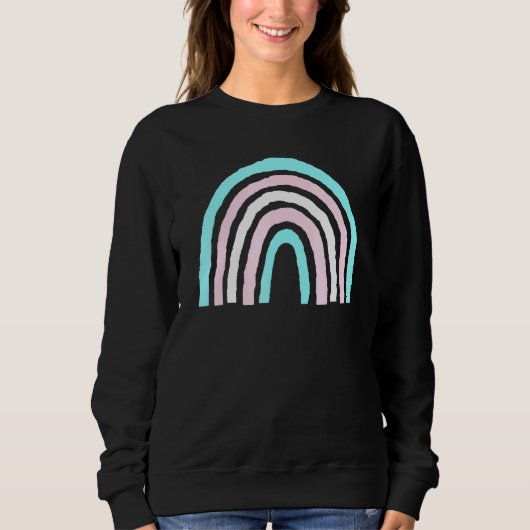 Boho Rainbow Trans Flag Pride Lbgtqia Trui (Voorkant)
