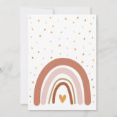 Boho Rainbow Uitnodiging (Achterkant)