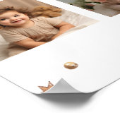 Boho Rainbow Verjaardagsfoto Milestone Poster (Hoek)