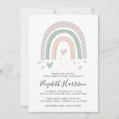 Boho Rainbow Virtual Baby shower Kaart (Voorkant)