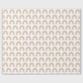 Boho Rainbow Watercolor Baby Shower Cadeaupapier (Vlak)