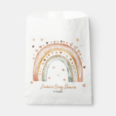 Boho Rainbow Waterverf Baby shower Bedankzakje (Voorkant)