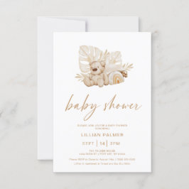Boho Rainbow Waterverf Baby shower Kaart