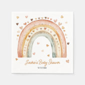 Boho Rainbow Waterverf Baby shower Servet (Voorkant)