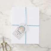 Boho Rainbow Waterverf Birthday Favor Dank je Cadeaulabel (Met Touw)
