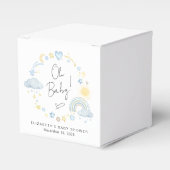 Boho Rainbow Waterverf Boy Baby shower Bedankdoosjes (Voorkant Zijde)