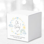 Boho Rainbow Waterverf Boy Baby shower Bedankdoosjes