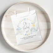 Boho Rainbow Waterverf Boy Baby shower Bedankzakje