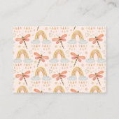 Boho Rainbow Waterverf Dragonfly Books for Baby Informatiekaartje (Achterkant)