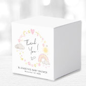 Boho Rainbow Waterverf Girl Baby shower Bedankdoosjes