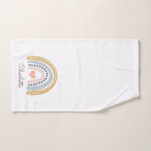 Boho Rainbow Waterverf Girl Bad Handdoek (Handdoek)