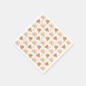 Boho Rainbow Waterverf Moth Baby shower Servet (Hoek)