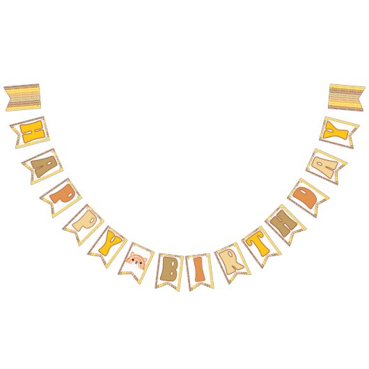 Boho Rainbow Woodland Fox Retro Gelukkige Verjaard Vlaggetjes (Alle)