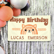 Boho Rainbow Woodland Fox Verjaardagsfeestje Welko