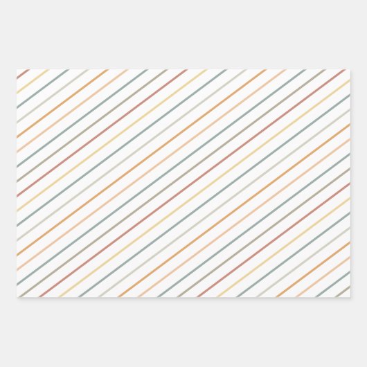 Boho Rainbow Wrapping Paper – Aardneutraal water (Voorkant 3)