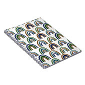 Boho Rainbows Blue Green en Brown Notitieboek (Rechterzijde)