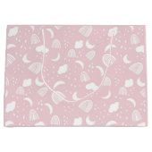 Boho Rainbows Clouds Pink and White Groot Cadeauzakje (Voorkant)