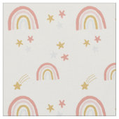 Boho Rainbows en Stars Stof (Close Up)