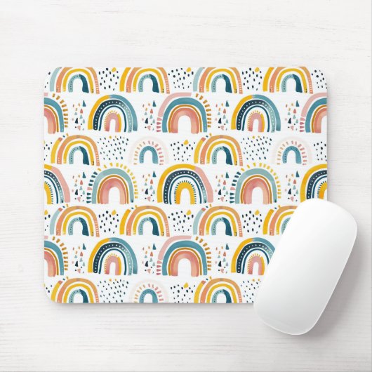 Boho Rainbows Muismat (Met muis)