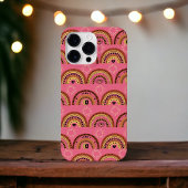 Boho Rainbows Mystical Eye Pink Gold Design Case-Mate iPhone Case