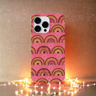 Boho Rainbows Mystical Eye Pink Gold Design Case-Mate iPhone 14 Pro Max Hoesje