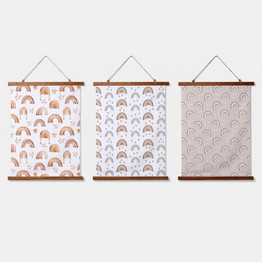 Boho Rainbows Nursery Hanging Tapestry Wall Art Hangend Wandkleed (Driedubbel)