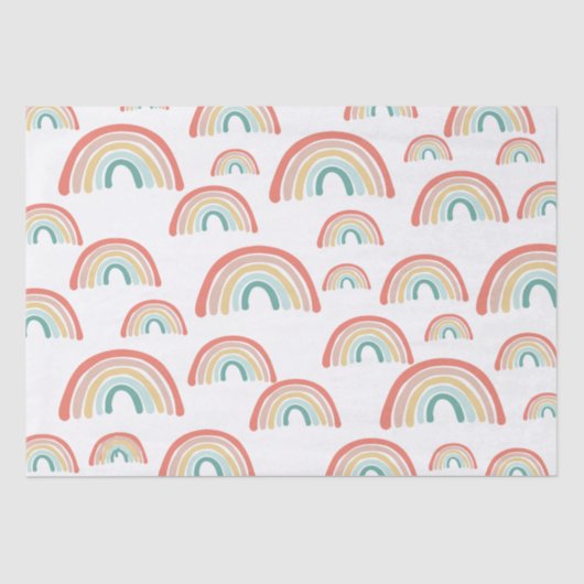 Boho Rainbows Ontvangt plakpapier Tissuepapier (Voorkant)