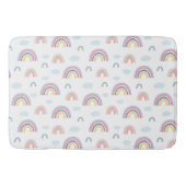 Boho Rainbows Pink Blue  Badmat (Voorkant)