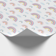 Boho Rainbows Pink Blue 