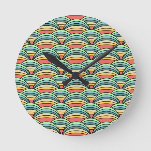 Boho Rainbows Ronde Klok (Voorkant)