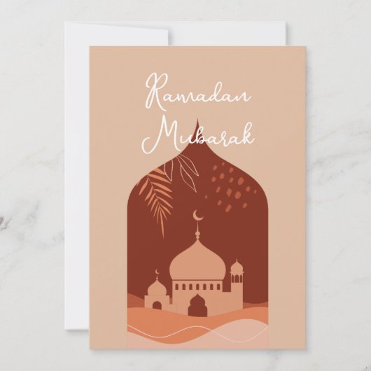 Boho Ramadan Mubarak Kaart (Voorkant)