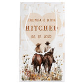 Boho Ranch Gehechte Trouwcadeau Tas Klein Cadeauzakje (Voorkant)