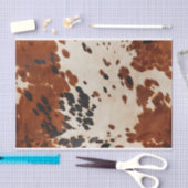 Boho Ranch Koeienhuid Leather Gift Bag Tissue Pape Tissuepapier (Craft)