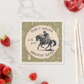 Boho Ranch Wedding Cowboy Paper Cocktail Servet (Insitu)
