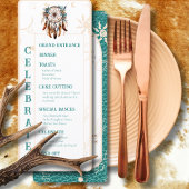 Boho Ranch Wedding Platte Programma Menu