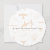Boho Ranch Wild West Desert Tan Response RSVP-kaar Kaart (Achterkant)